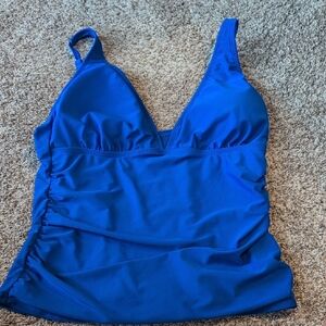 Vibrant Blue Tankini with Racerback